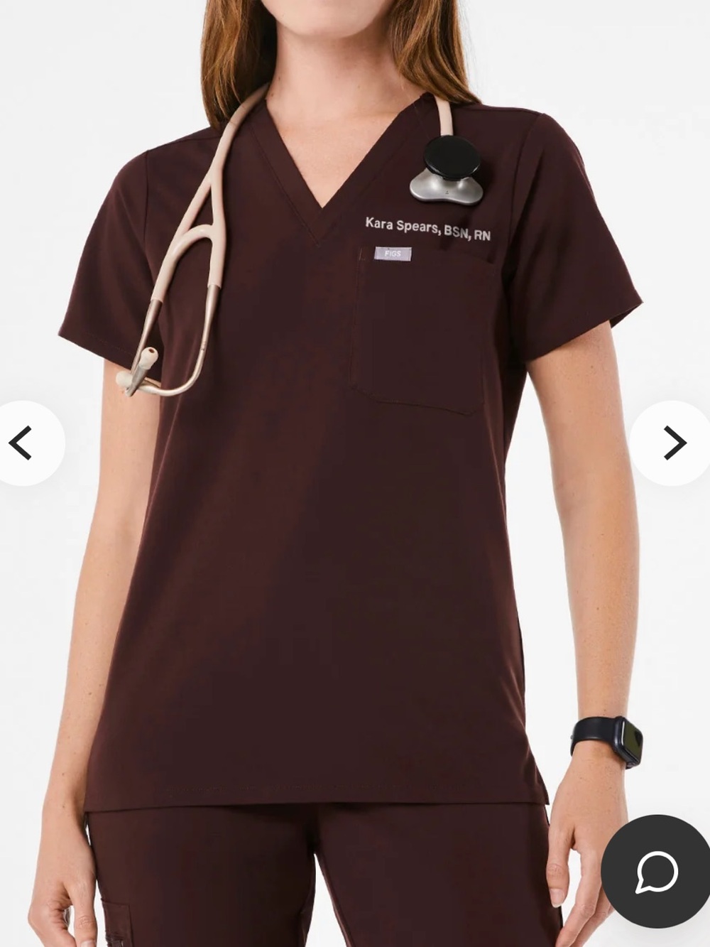 figs catarina one pocket scrub top